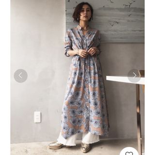 アメリヴィンテージ(Ameri VINTAGE)のAMERI TIE SHIRT DRESS(ロングワンピース/マキシワンピース)