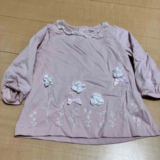 マザウェイズ(motherways)のマザウェイズ　お花畑のトップス　サイズ97(Tシャツ/カットソー)