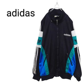 アディダス(adidas)の【adidas】80's ロゴ刺繍マルチカラー トラックジャケット A-1768(ジャージ)