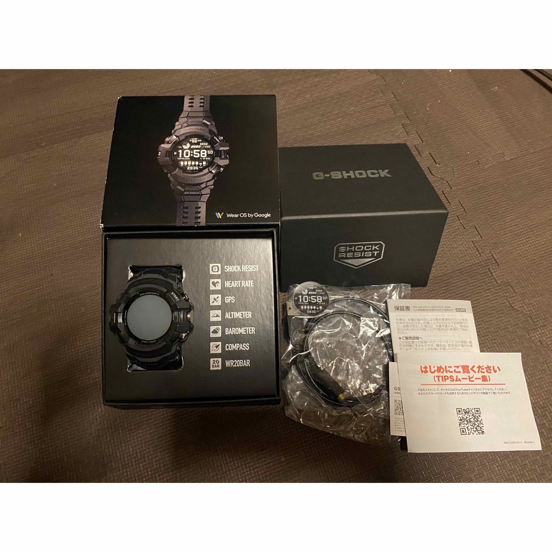 G-SHOCK(ジーショック)のG-SQUAD PRO GSW-H1000-1JR  ブラック メンズの時計(腕時計(デジタル))の商品写真