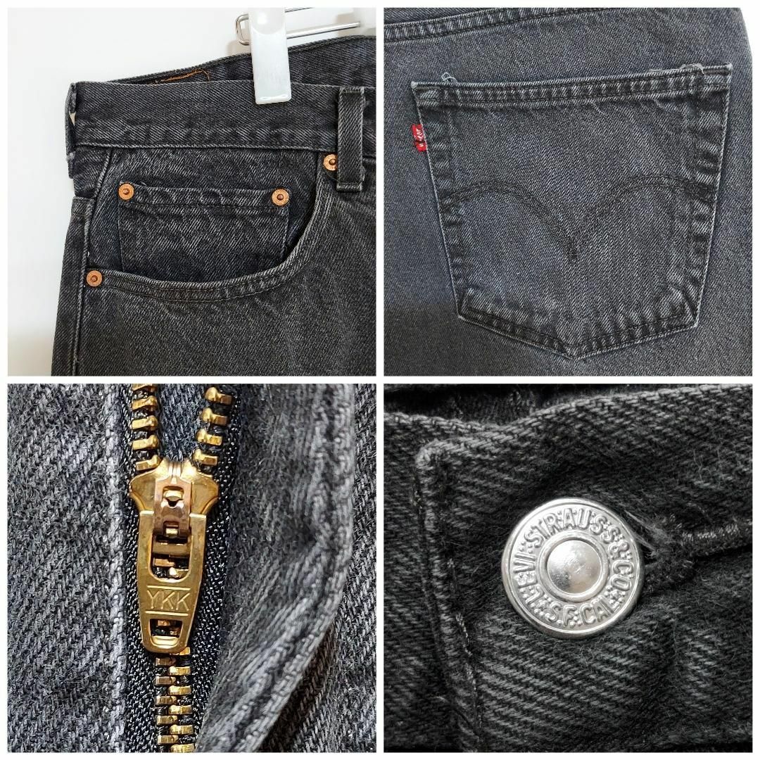 Levi's(リーバイス)のリーバイス505 Levis W42 ブラックデニムパンツ 黒 00s 8411 メンズのパンツ(デニム/ジーンズ)の商品写真