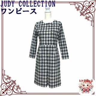 ワンピース(ONE PIECE)のJUDY COLLECTION ワンピース ひざ丈ワンピース 長袖 クルーネック(ひざ丈ワンピース)