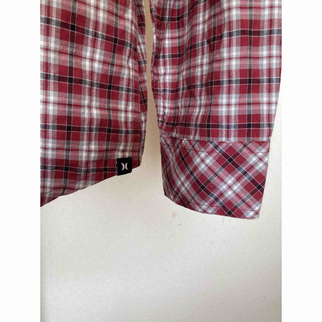 Hurley(ハーレー)の特価 日本未発売 LA買付け Hurley ハーレー 長袖 チェックシャツ 赤 メンズのトップス(シャツ)の商品写真