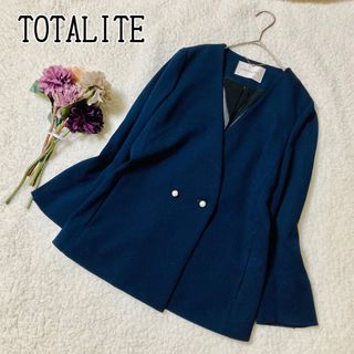 ラトータリテ(La TOTALITE)のTOTALITE  ラトータリエ　ジャケット　パールボタン　大人可愛い　M(テーラードジャケット)