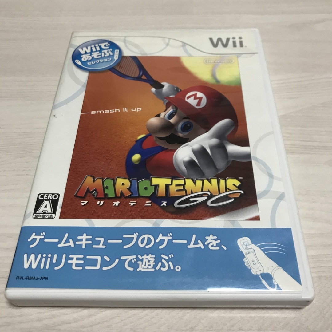 Wiiであそぶ マリオテニスGC エンタメ/ホビーのゲームソフト/ゲーム機本体(家庭用ゲームソフト)の商品写真