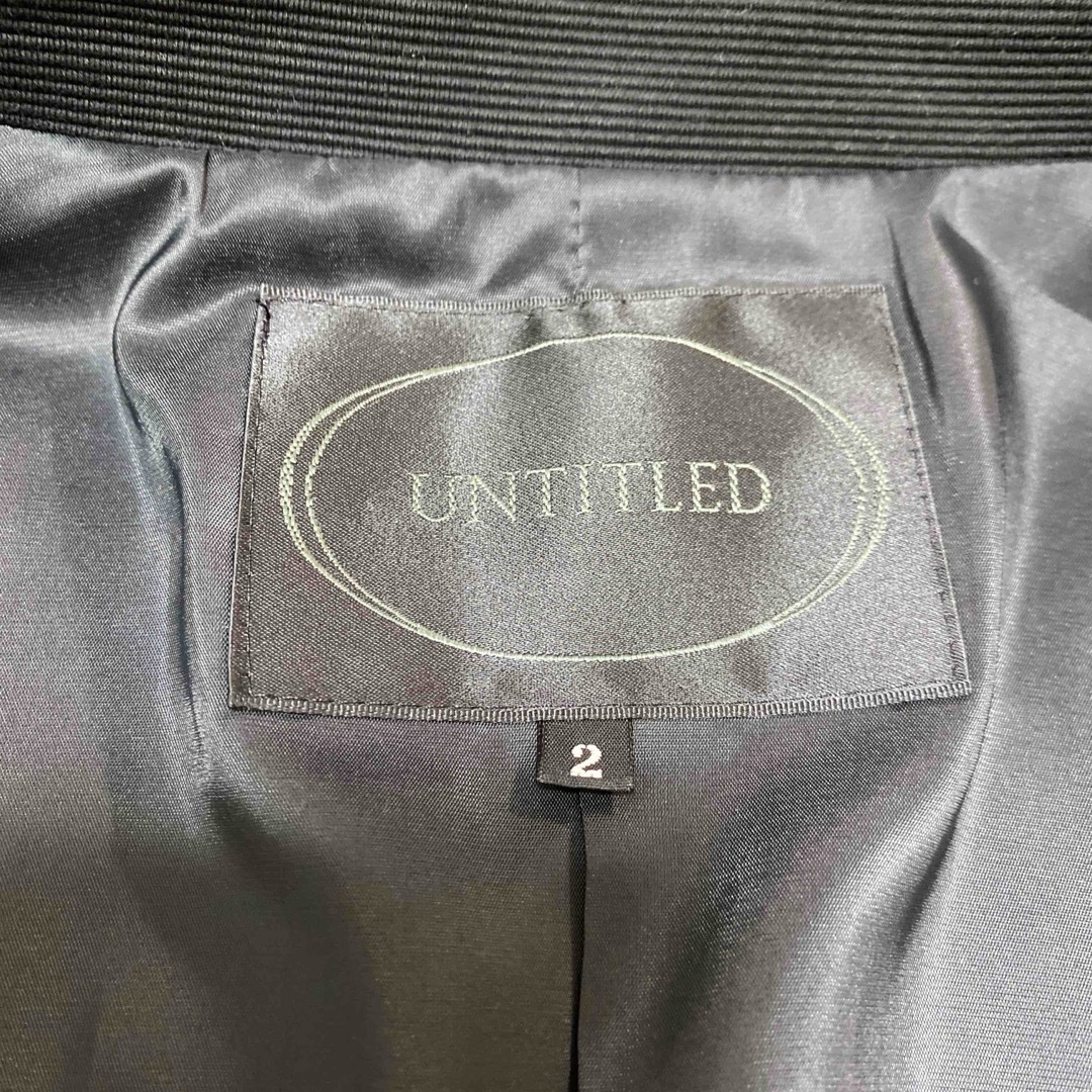 UNTITLED(アンタイトル)の美品 定価4.6万円 UNTITLED アンタイトル セットアップスーツ 2 レディースのフォーマル/ドレス(スーツ)の商品写真