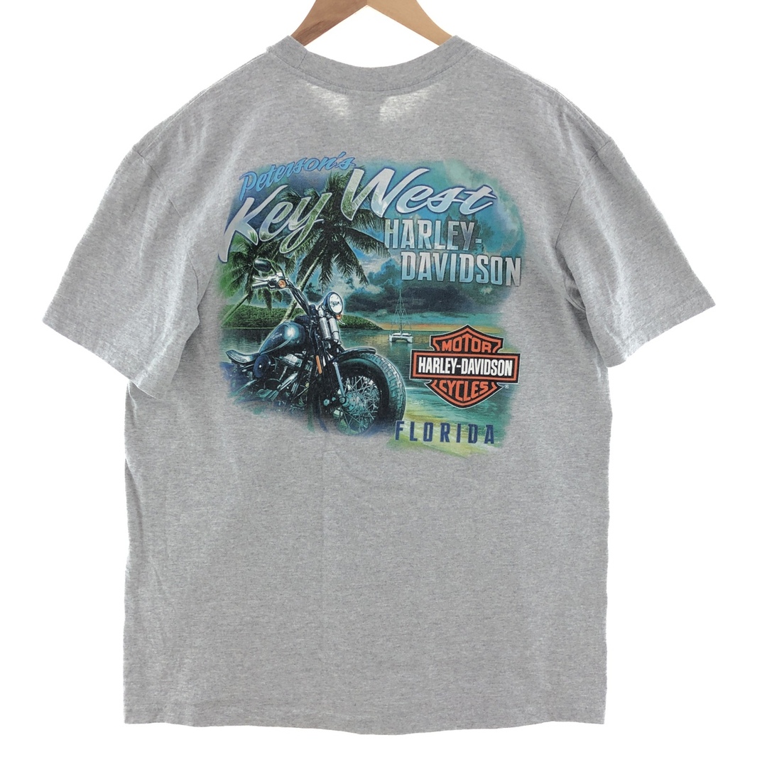Harley Davidson(ハーレーダビッドソン)の古着 ハーレーダビッドソン バックプリント モーターサイクル バイクTシャツ メンズL  /eaa381920 メンズのトップス(Tシャツ/カットソー(半袖/袖なし))の商品写真