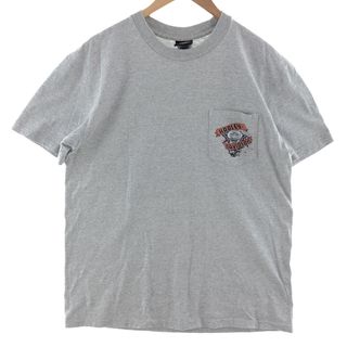 ハーレーダビッドソン(Harley Davidson)の古着 ハーレーダビッドソン バックプリント モーターサイクル バイクTシャツ メンズL  /eaa381920(Tシャツ/カットソー(半袖/袖なし))