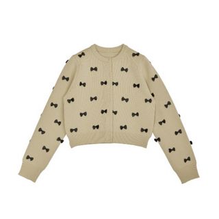 アメリヴィンテージ(Ameri VINTAGE)のAMERI  MANY RIBBON SHORT KNIT TOP(ニット/セーター)