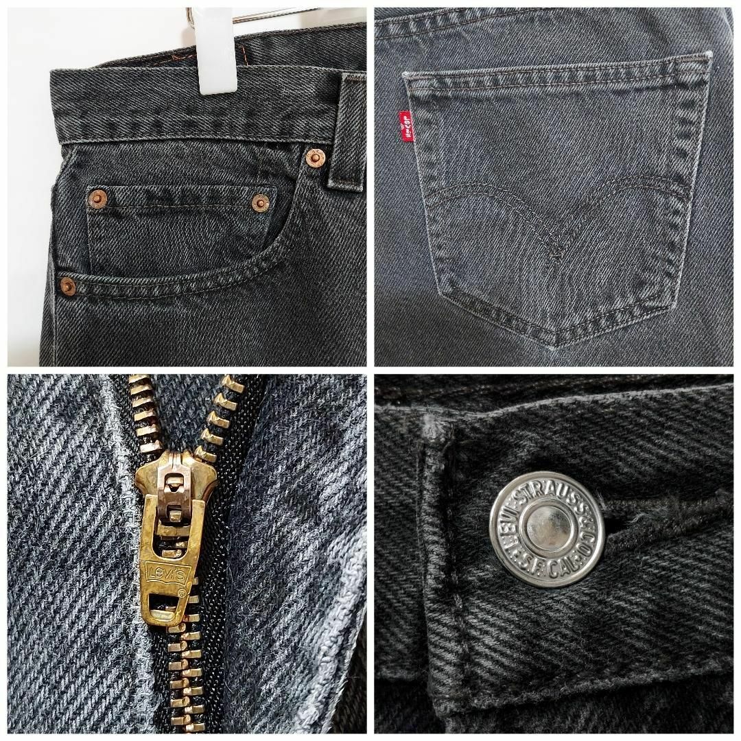 Levi's(リーバイス)のリーバイス505 Levis W34 ブラックデニムパンツ 黒 00s 8421 メンズのパンツ(デニム/ジーンズ)の商品写真