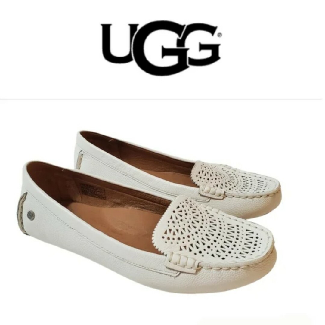 UGG(アグ)の【中古】UGG Lazer Cut Leather SlipOn Loafers レディースの靴/シューズ(ローファー/革靴)の商品写真