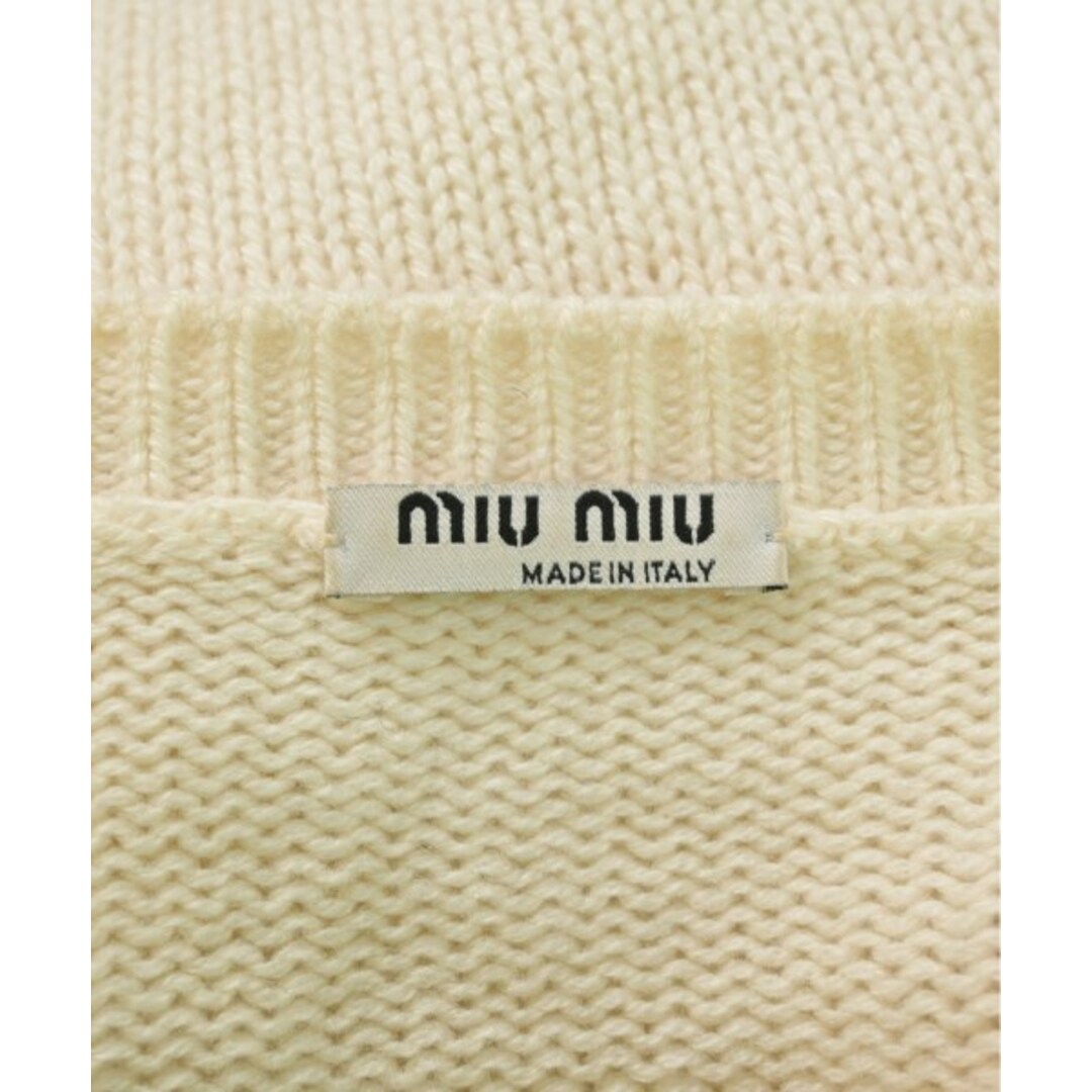 miumiu(ミュウミュウ)のMiu Miu ミュウミュウ ニット・セーター 38(S位) アイボリー 【古着】【中古】 レディースのトップス(ニット/セーター)の商品写真