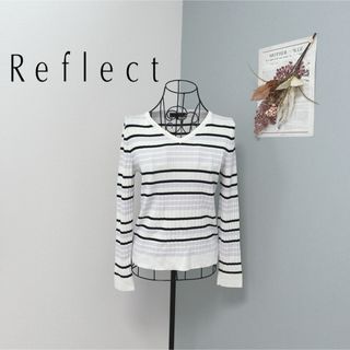 リフレクト(ReFLEcT)のMIYAVI様リフレクト　1度着用　ボーダー　トップス　美品(カットソー(長袖/七分))