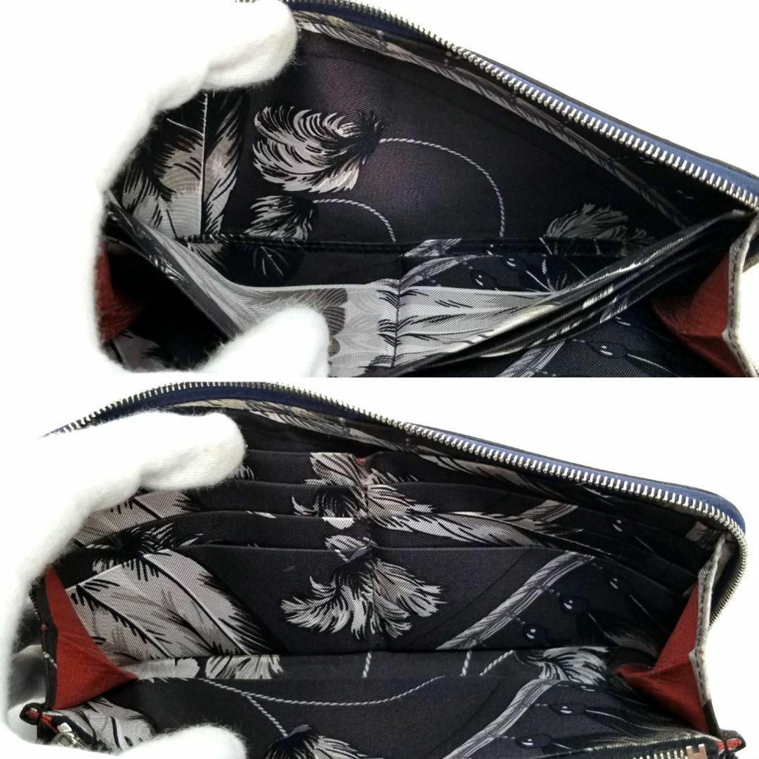 Hermes(エルメス)のエルメス  アザップロング シルクイン ブルー 長財布 ラウンドファスナー 青 レディースのファッション小物(財布)の商品写真