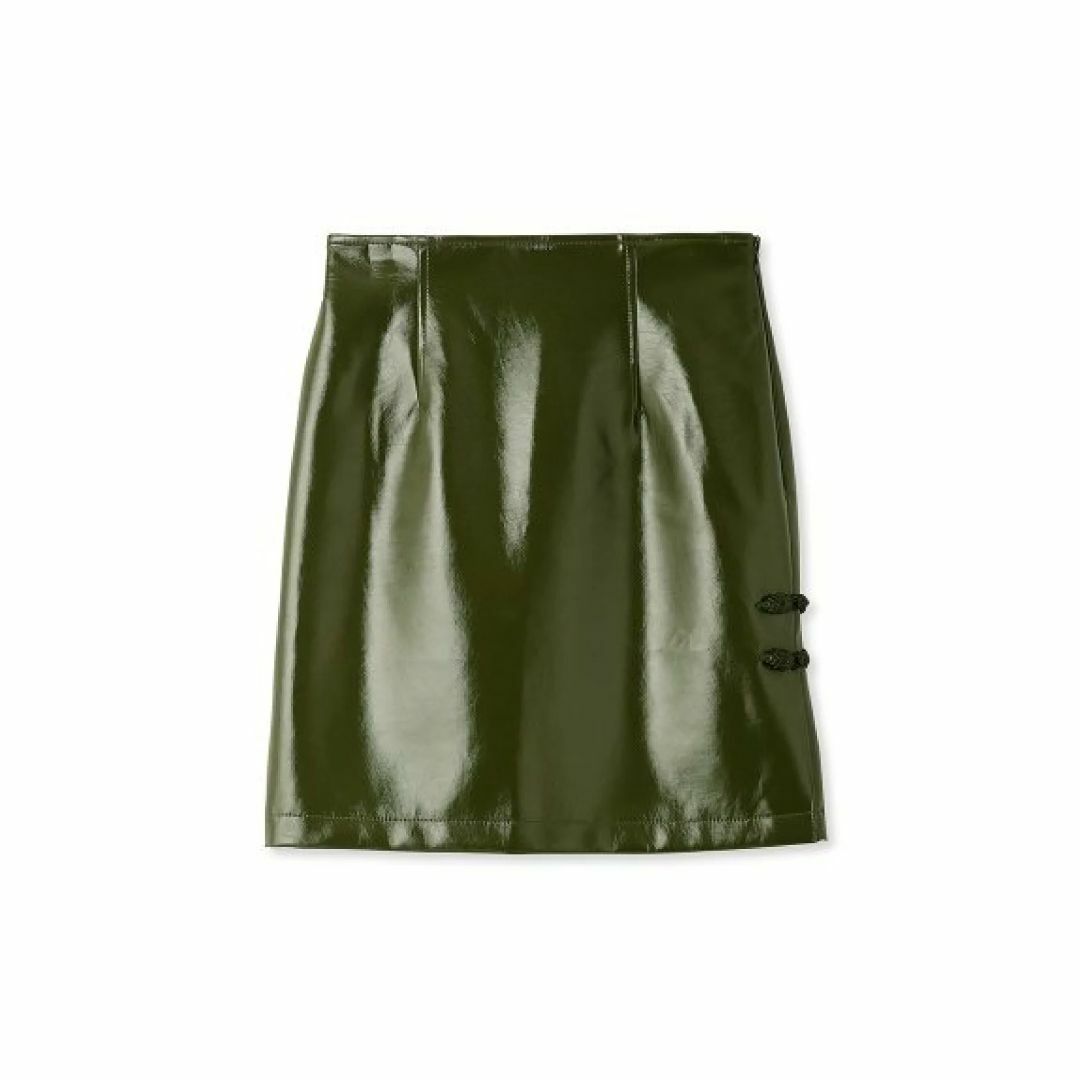 Lily Brown(リリーブラウン)のLILY BROWN　KEITA MARUYAMAチャイナミニスカート　カーキ レディースのスカート(ミニスカート)の商品写真