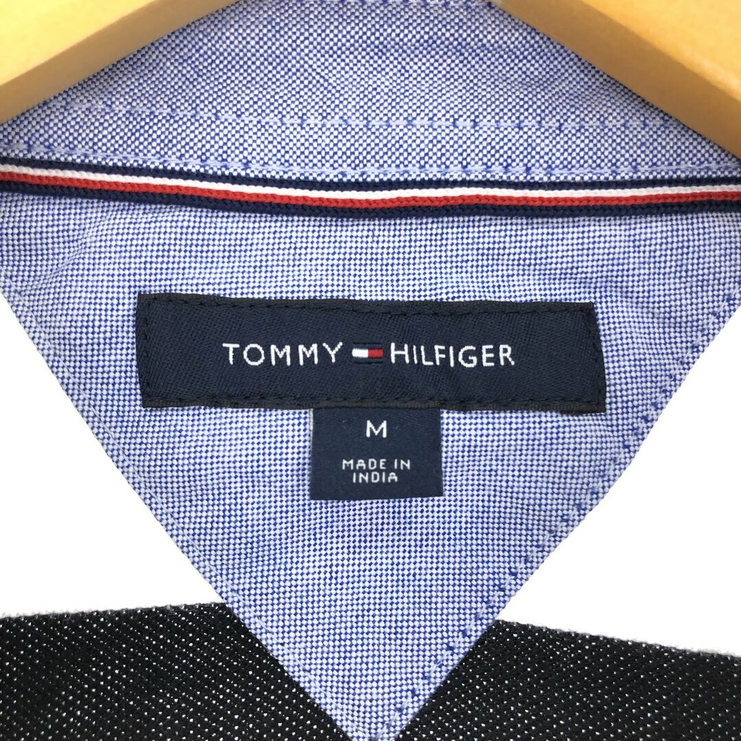 TOMMY HILFIGER(トミーヒルフィガー)の古着 トミーヒルフィガー TOMMY HILFIGER 長袖 ボーダー ポロシャツ レディースM /eaa423197 メンズのトップス(ポロシャツ)の商品写真