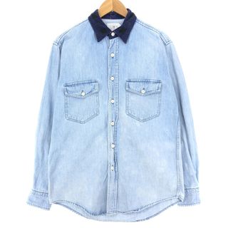 ジェイクルー(J.Crew)の古着 90年代 ジェイクルー J.Crew 長袖 ボタンダウンデニムシャツ USA製 メンズS ボタンダウン ヴィンテージ /eaa428635(シャツ)