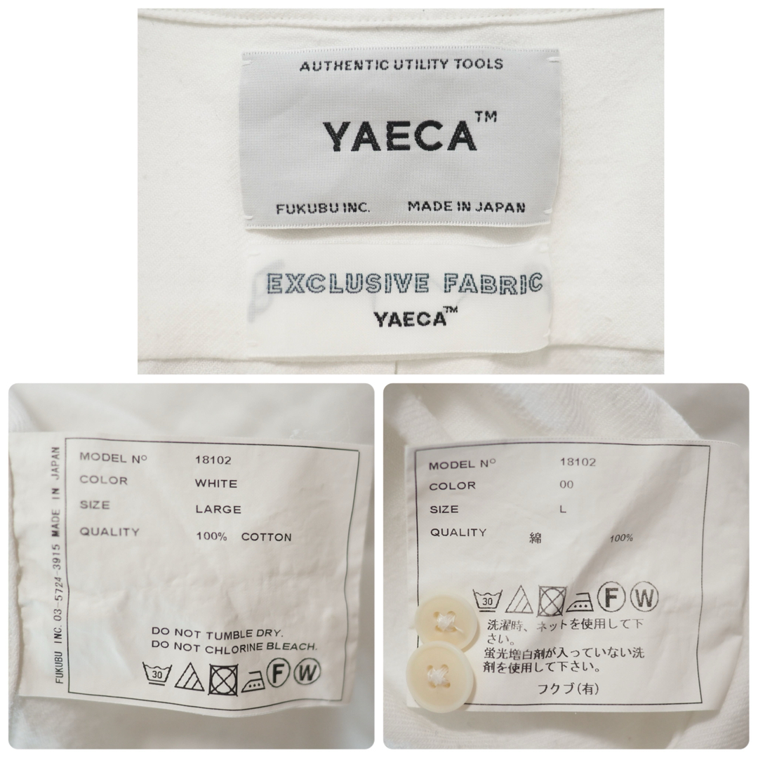 YAECA(ヤエカ)のYAECA 18SS L/S Button Down Shirt-White/L メンズのトップス(シャツ)の商品写真