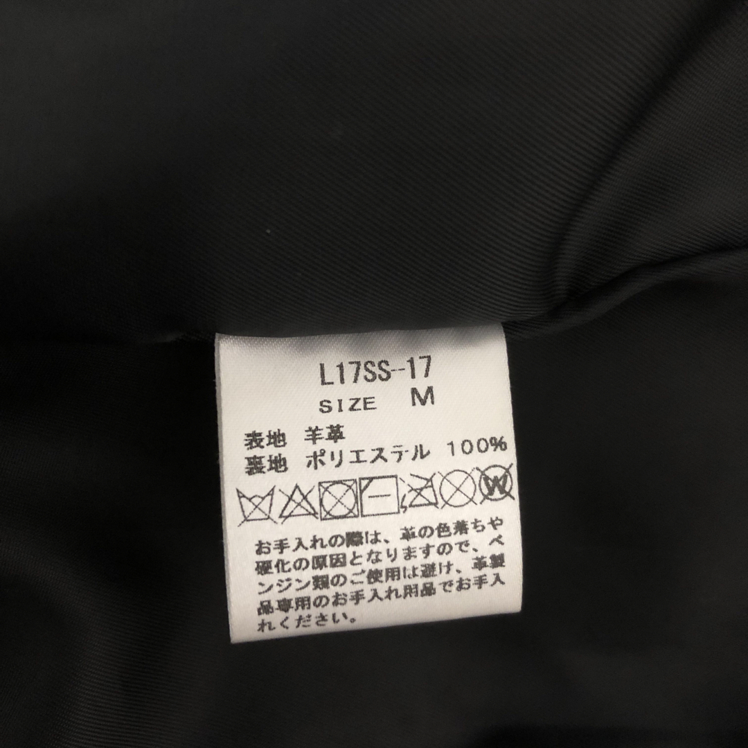LIDNM(リドム)のLIDnMシングルレザージャケット メンズのジャケット/アウター(ライダースジャケット)の商品写真
