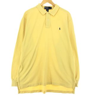 ラルフローレン(Ralph Lauren)の古着 90年代 ラルフローレン Ralph Lauren POLO by Ralph Lauren 長袖 ポロシャツ メンズXL ヴィンテージ /eaa423192(ポロシャツ)