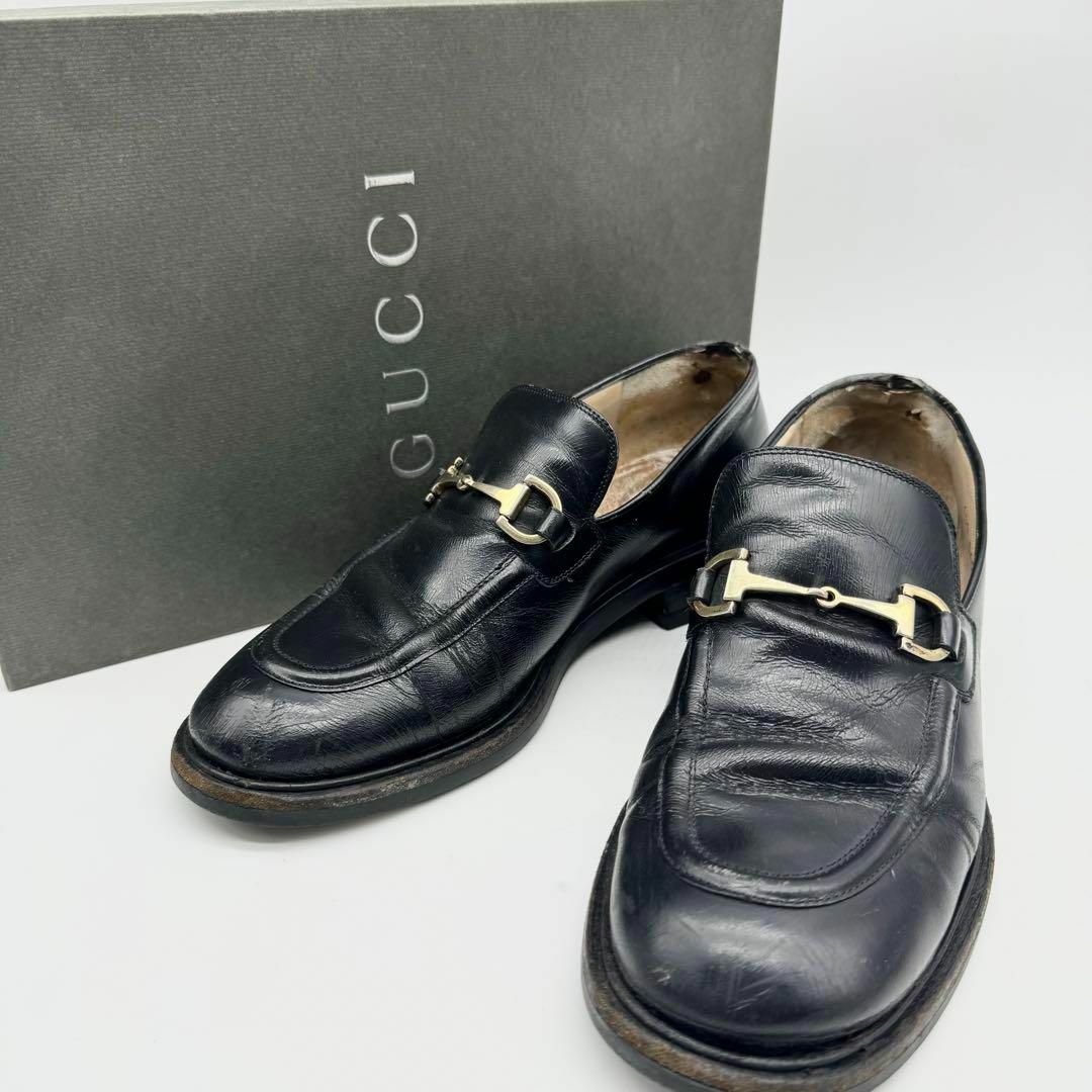 Gucci(グッチ)の【箱付き✨】グッチ ホースビット ローファー ハイカット 革靴 ブラック 黒 メンズの靴/シューズ(ドレス/ビジネス)の商品写真
