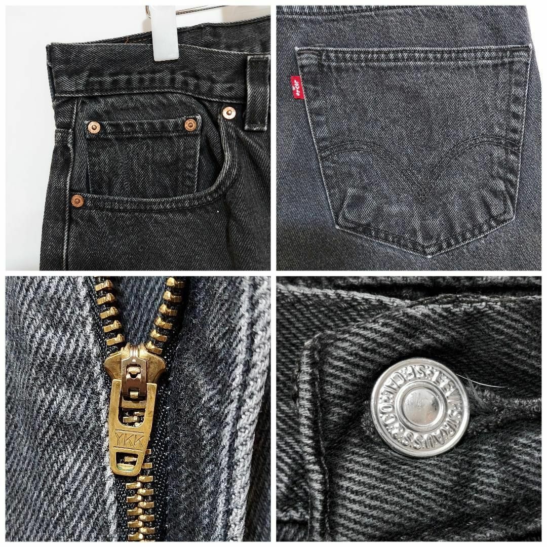 Levi's(リーバイス)のリーバイス505 Levis W38 ブラックデニムパンツ 黒 00s 8431 メンズのパンツ(デニム/ジーンズ)の商品写真