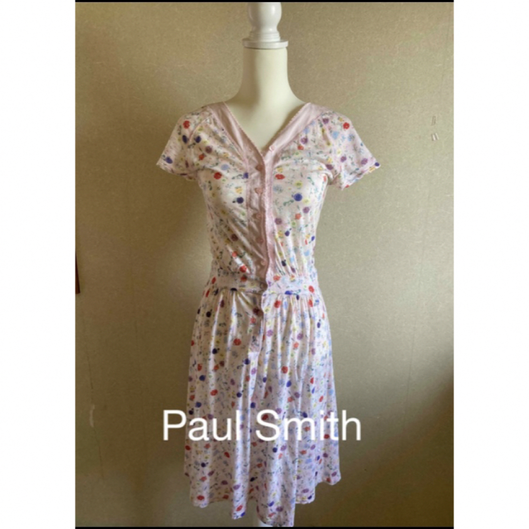 Paul Smith(ポールスミス)の美品(o^^o)Paul Smith小花柄が可愛いワンピース レディースのワンピース(ロングワンピース/マキシワンピース)の商品写真