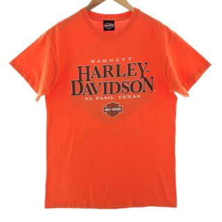 ハーレーダビッドソン(Harley Davidson)の古着 00年代 ハーレーダビッドソン Harley-Davidson  両面プリント モーターサイクル バイクTシャツ メンズM/eaa381879(Tシャツ/カットソー(半袖/袖なし))