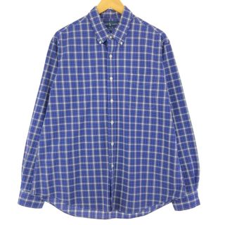 ラルフローレン(Ralph Lauren)の古着 ラルフローレン Ralph Lauren CLASSIC FIT 長袖 ボタンダウンチェックシャツ メンズXL /eaa425709(シャツ)