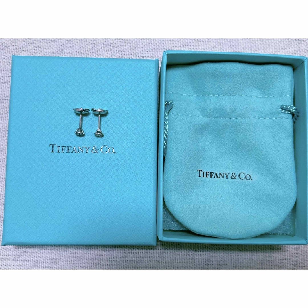 Tiffany & Co.(ティファニー)のお値下げ　TIFFANY&Co.ソレスト　pt950ダイヤピアス レディースのアクセサリー(ピアス)の商品写真