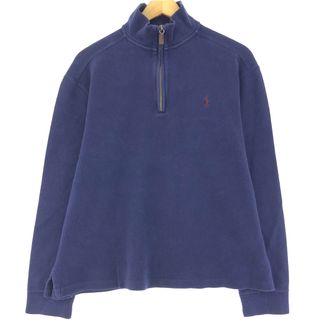 Ralph Lauren - 古着 ラルフローレン Ralph Lauren POLO by Ralph Lauren ハーフジップスウェットシャツ トレーナー メンズL /eaa431787