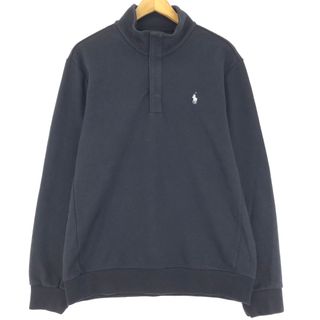 ラルフローレン(Ralph Lauren)の古着 ラルフローレン Ralph Lauren POLO RALPH LAUREN ハーフボタン スウェットシャツ トレーナー メンズL /eaa431789(スウェット)