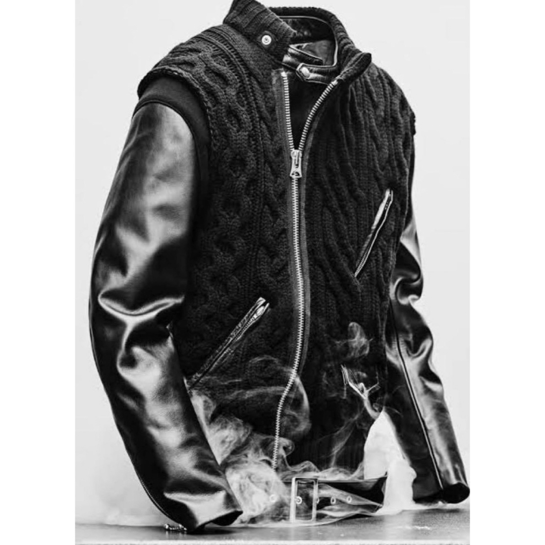 レア sacai  UNDERCOVER サカイ　ブルゾン ライダースジャケット メンズのジャケット/アウター(ブルゾン)の商品写真