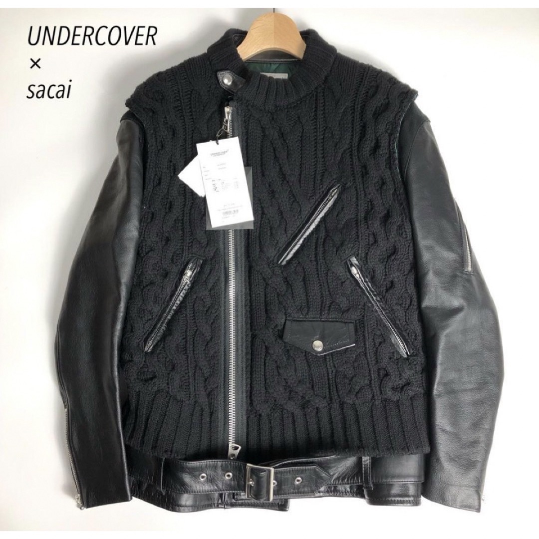 レア sacai  UNDERCOVER サカイ　ブルゾン ライダースジャケット メンズのジャケット/アウター(ブルゾン)の商品写真