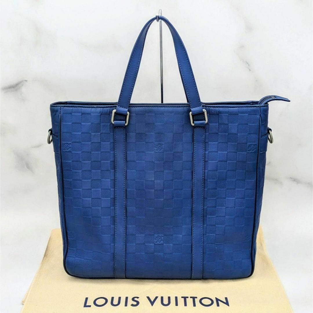 LOUIS VUITTON(ルイヴィトン)のルイヴィトン タダオPM ダミエアンフィニ ビジネスバッグ ショルダー ブルー メンズのバッグ(ショルダーバッグ)の商品写真