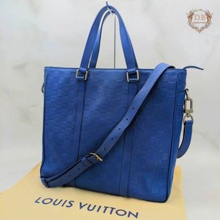 ルイヴィトン(LOUIS VUITTON)のルイヴィトン タダオPM ダミエアンフィニ ビジネスバッグ ショルダー ブルー(ショルダーバッグ)