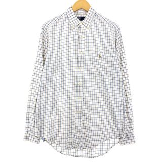 ラルフローレン(Ralph Lauren)の古着 ラルフローレン Ralph Lauren Polo Ralph Lauren 長袖 ボタンダウンチェックシャツ メンズM /eaa425707(シャツ)