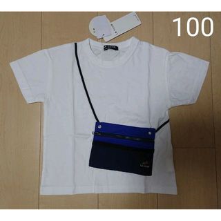 エルビークラブ(LB CLUB)の【新品】 100 LB CLUB エルビークラブ  天竺サコッシュ付き Tシャツ(Tシャツ/カットソー)