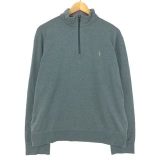 ラルフローレン(Ralph Lauren)の古着 ラルフローレン Ralph Lauren POLO RALPH LAUREN ハーフジップスウェットシャツ トレーナー メンズXL /eaa433532(スウェット)