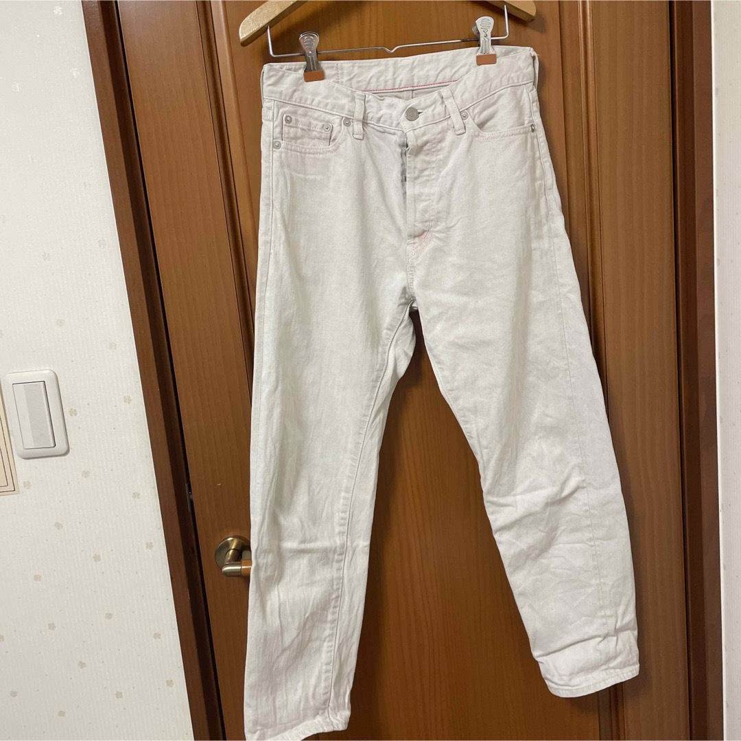 Ordinary Fits(オーディナリーフィッツ)クロップドデニム 　ホワイト メンズのパンツ(デニム/ジーンズ)の商品写真
