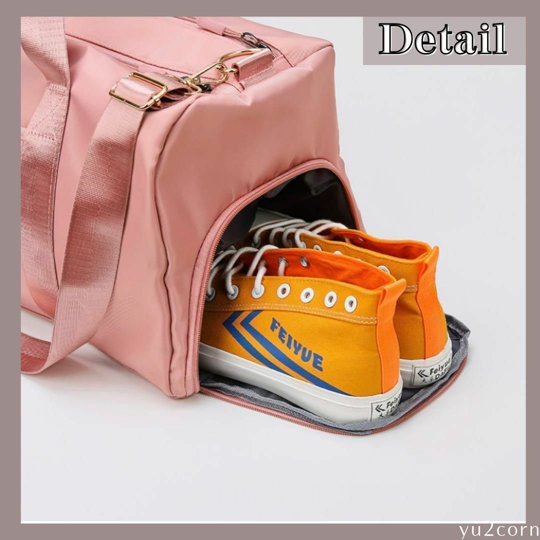 ボストンバッグ【ネイビー】旅行 かばん スポーツ ジム レディース メンズ 出張 レディースのバッグ(ボストンバッグ)の商品写真