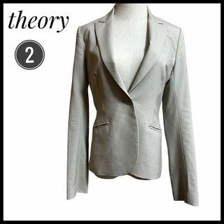 セオリー(theory)のジャケット　セオリー　ベージュ　Mサイズ　入学式　ビジネス　仕事　女性(テーラードジャケット)