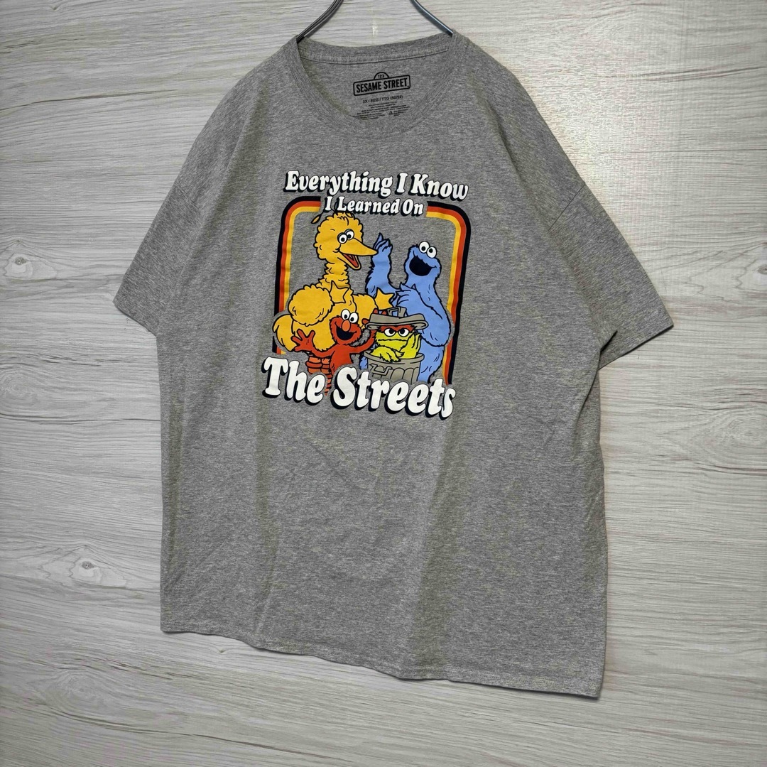 SESAME STREET(セサミストリート)の【入手困難】セサミストリート　Tシャツ　2XLサイズ　海外輸入　キャラクター メンズのトップス(Tシャツ/カットソー(半袖/袖なし))の商品写真