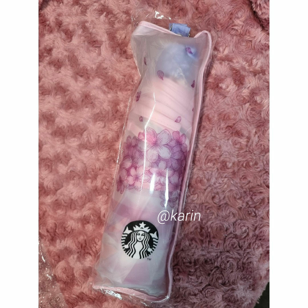 Starbucks(スターバックス)の韓国スタバ ★ さくら 折りたたみ傘 レディースのファッション小物(傘)の商品写真