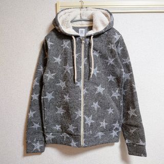 デザインティーシャツストアグラニフ(Design Tshirts Store graniph)のgraniph★スターパターンニットフリースパーカー(パーカー)