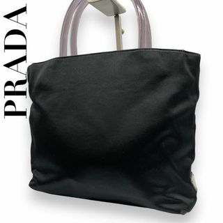 プラダ(PRADA)のPRADA プラダ n ナイロン　トートバッグ　三角ロゴ　プラスチックハンドル(ハンドバッグ)