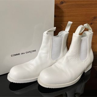 コムデギャルソン(COMME des GARCONS)の箱付き COMMEdesGARCONS  サイドゴアレザーブーツ(ブーツ)