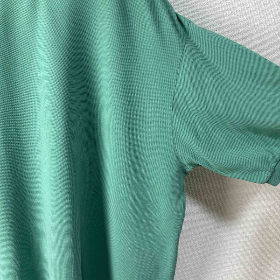 LACOSTE(ラコステ)のLACOSTE ラコステ　ポロシャツ　半袖　グリーン　サイズ5 L XL　古着 メンズのトップス(ポロシャツ)の商品写真
