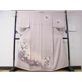 平和屋1■訪問着　手描き　乱菊　枝牡丹　暈し染め　逸品　an5630(着物)