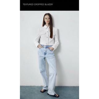 ザラ(ZARA)のZARA Textured Cropped Blazer (テーラードジャケット)